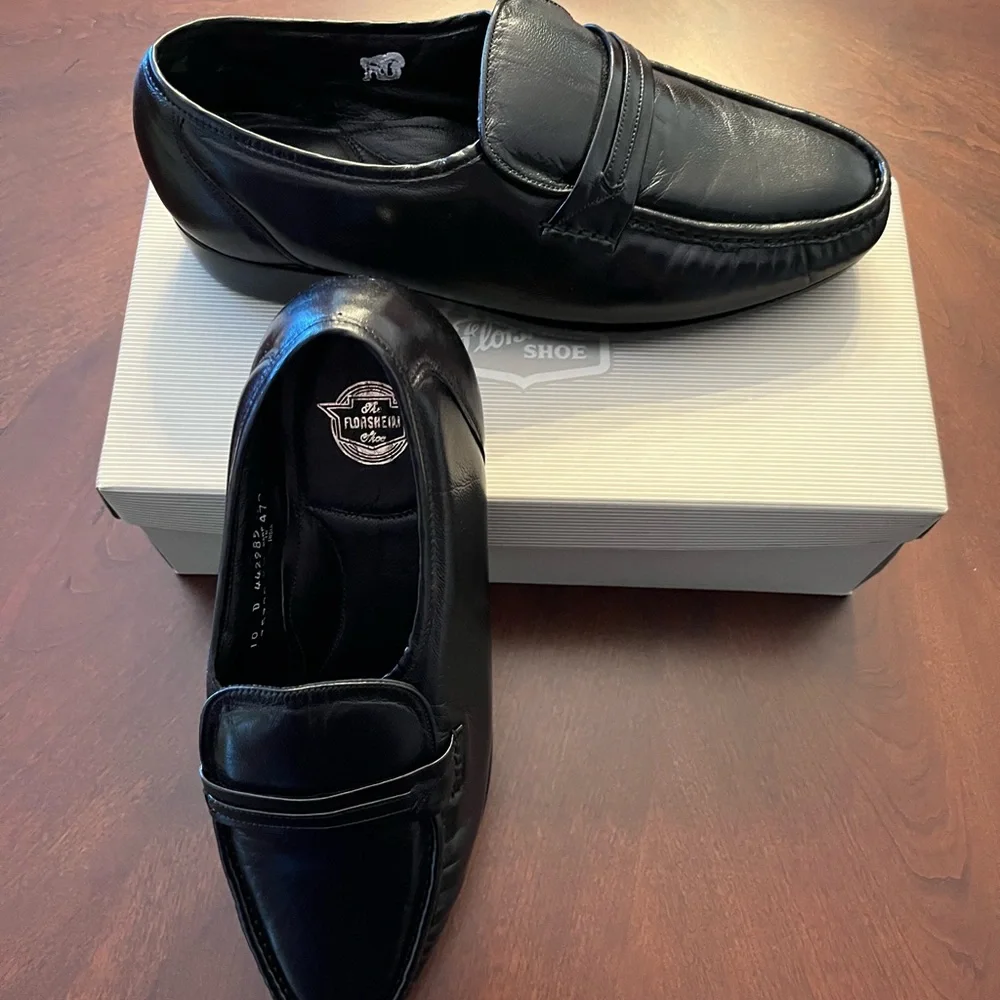 Florsheim Black Leather Men's Shoes NWT - Picture 1 of 6